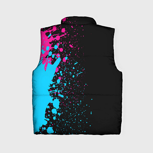 Женский жилет AC DC - neon gradient по-вертикали / 3D-Черный – фото 2