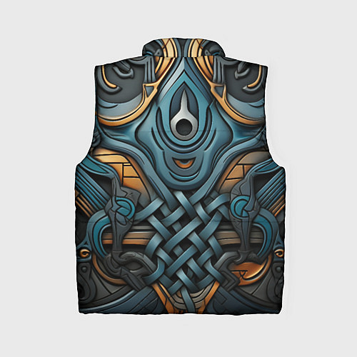 Женский жилет Асимметричный узор в скандинавском стиле / 3D-Черный – фото 2