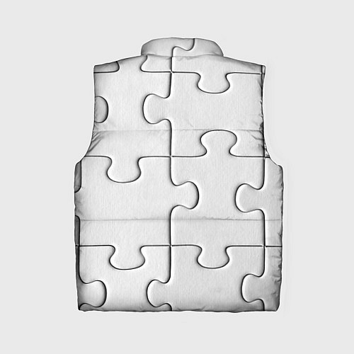 Женский жилет Детальки пазла / 3D-Черный – фото 2