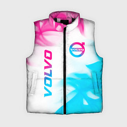 Женский жилет Volvo neon gradient style вертикально, цвет: 3D-черный