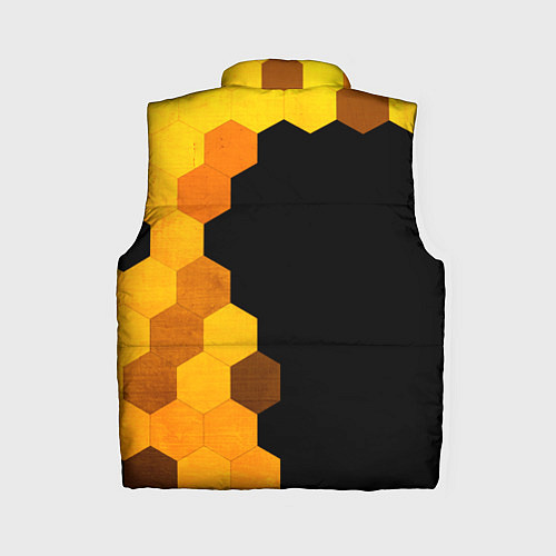 Женский жилет Cyberpunk 2077 - gold gradient по-вертикали / 3D-Черный – фото 2