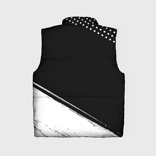 Женский жилет Лыжник из России и герб РФ вертикально / 3D-Черный – фото 2