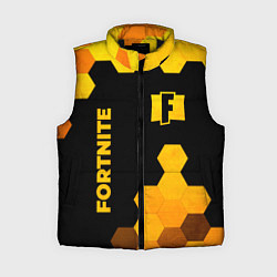 Женский жилет Fortnite - gold gradient вертикально, цвет: 3D-черный
