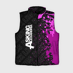 Женский жилет Asking Alexandria rock legends по-вертикали, цвет: 3D-черный