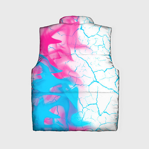 Женский жилет Ghost of Tsushima neon gradient style по-вертикали / 3D-Черный – фото 2