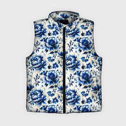 Женский жилет Гжель узор паттерн