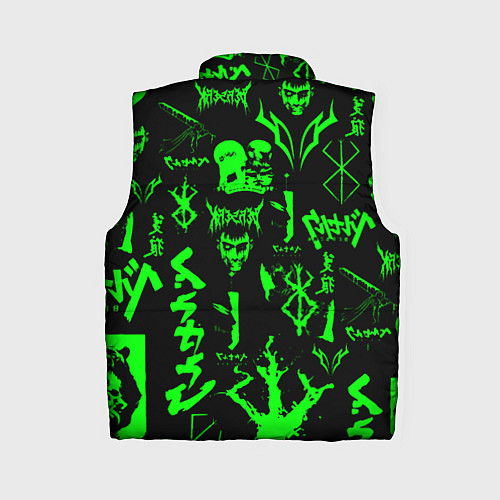 Женский жилет Berserk neon green / 3D-Светло-серый – фото 2