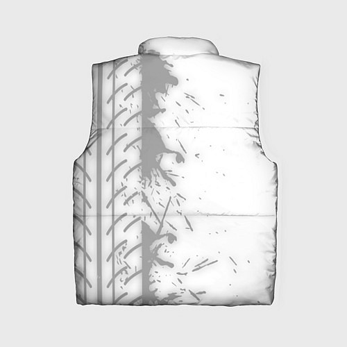 Женский жилет Mini speed на светлом фоне со следами шин по-верти / 3D-Черный – фото 2