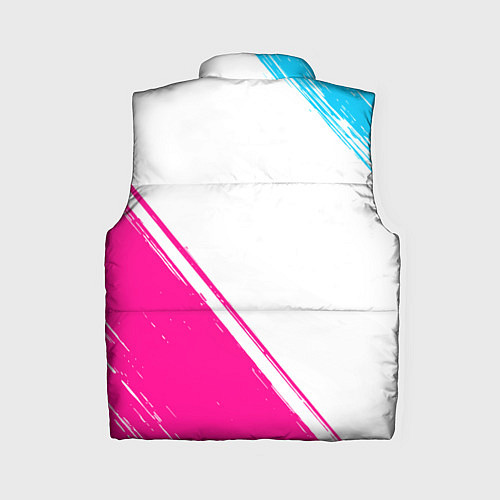 Женский жилет In Flames neon gradient style вертикально / 3D-Черный – фото 2