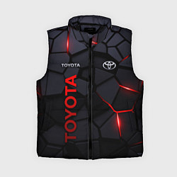 Женский жилет Toyota - плиты с эффектом свечения, цвет: 3D-черный