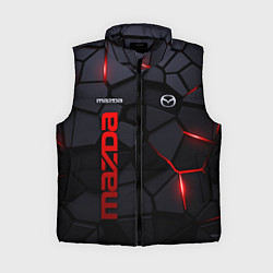 Женский жилет Mazda - плиты с эффектом свечения, цвет: 3D-черный