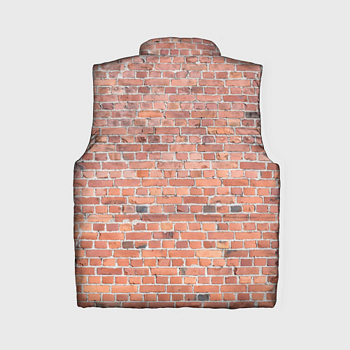 Женский жилет Кирпичная стена узор / 3D-Черный – фото 2