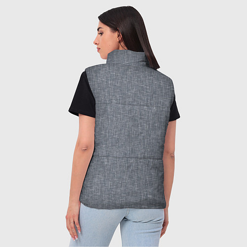 Женский жилет Текстура серый однотонный / 3D-Светло-серый – фото 4