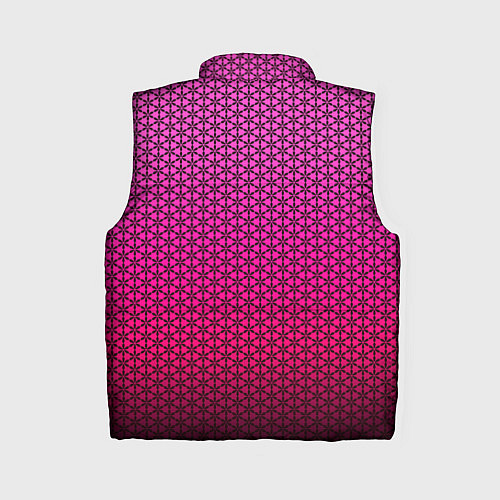 Женский жилет Градиент розовый с рисунком / 3D-Черный – фото 2