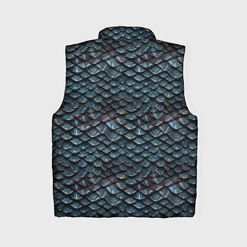 Женский жилет Dragon scale pattern / 3D-Черный – фото 2