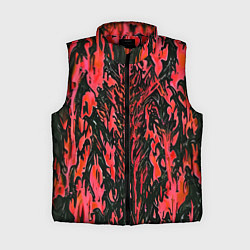 Женский жилет Демонический доспех красный