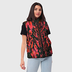 Женский жилет Демонический доспех красный, цвет: 3D-красный — фото 2