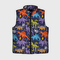 Женский жилет Мультяшные динозавры