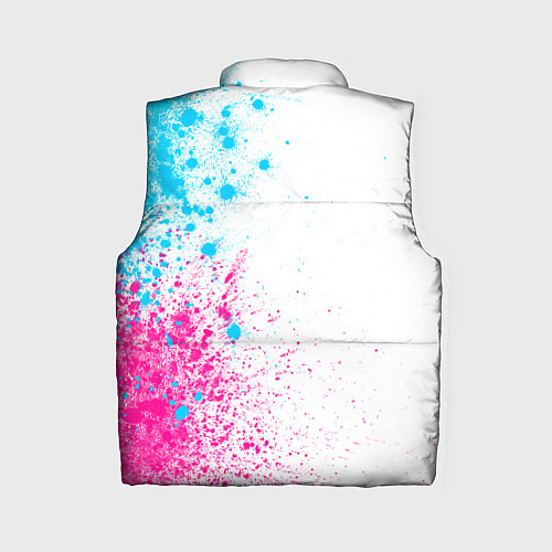 Женский жилет Within Temptation neon gradient style по-вертикали / 3D-Черный – фото 2