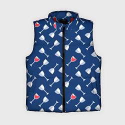 Женский жилет Бокальчик винишка