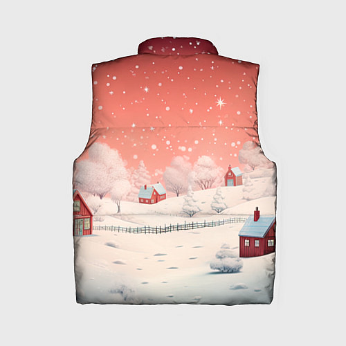 Женский жилет Волшебство новогодней ночи / 3D-Черный – фото 2