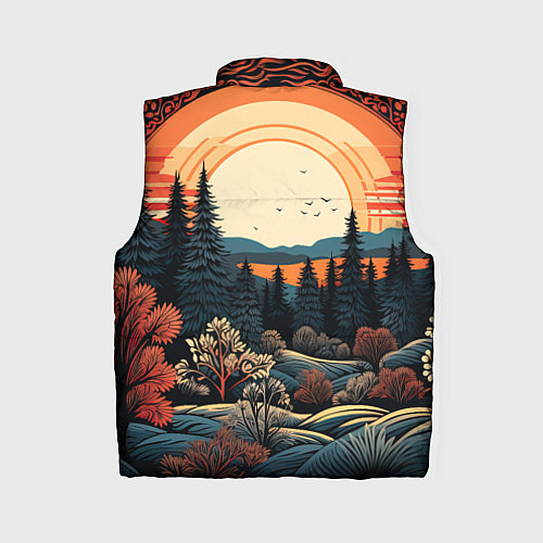 Женский жилет Мерцание праздника новогодний орнамент / 3D-Черный – фото 2