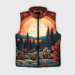 Женский жилет Мерцание праздника новогодний орнамент