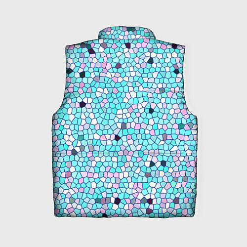 Женский жилет Мозаика розово-голубая / 3D-Светло-серый – фото 2