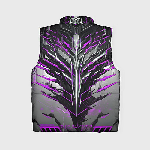 Женский жилет Киберпанк доспех фиолетовый / 3D-Черный – фото 2