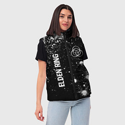 Женский жилет Elden Ring glitch на темном фоне вертикально, цвет: 3D-черный — фото 2