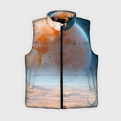 Женский жилет Космический марсианский пейзаж