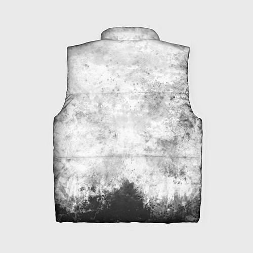 Женский жилет Абстракция - black and white spot / 3D-Черный – фото 2