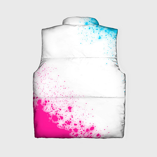 Женский жилет Maneskin neon gradient style вертикально / 3D-Черный – фото 2