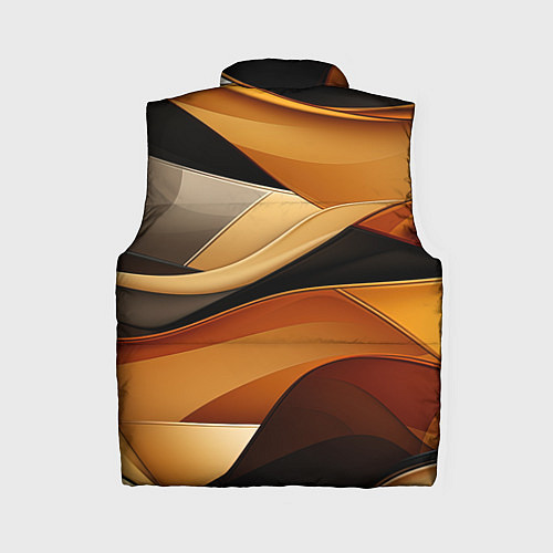 Женский жилет Желтая и черная абстракция / 3D-Светло-серый – фото 2