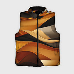 Женский жилет Желтая и черная абстракция