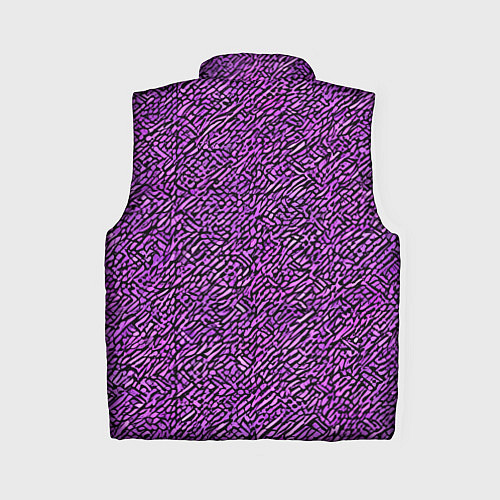 Женский жилет Чёрные и фиолетовые мазки / 3D-Черный – фото 2