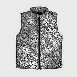 Женский жилет Разбитое зеркало, цвет: 3D-черный