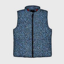 Женский жилет Чёрные и синие мазки, цвет: 3D-красный