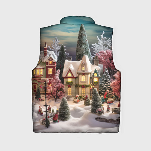 Женский жилет Снежное сияние ночи / 3D-Светло-серый – фото 2