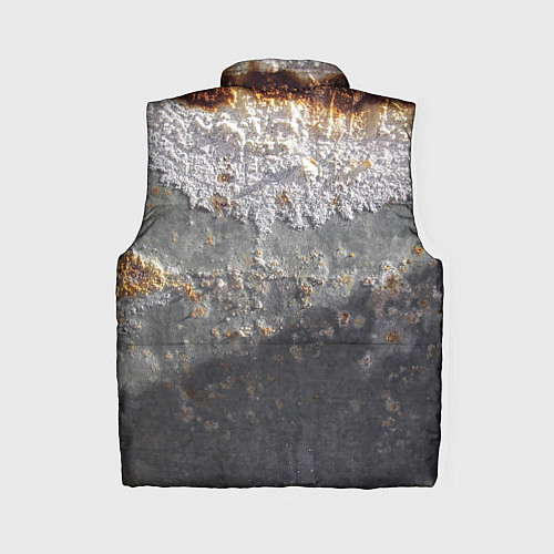 Женский жилет Коррозия металла гранж текстура / 3D-Черный – фото 2