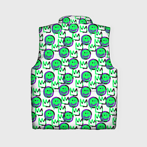 Женский жилет The Crowned smiley / 3D-Светло-серый – фото 2