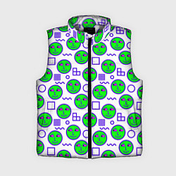Женский жилет Green smiley face