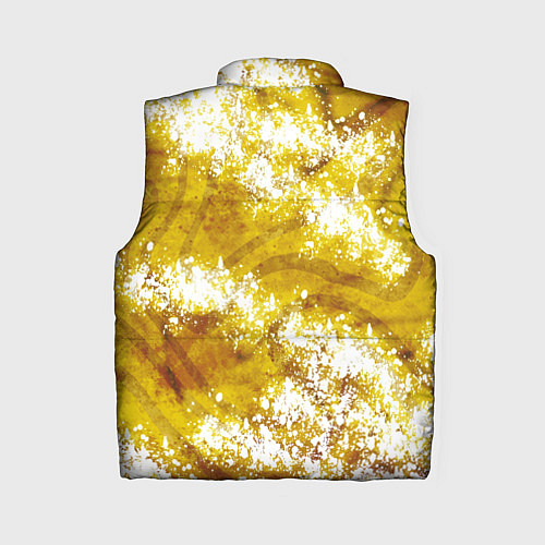 Женский жилет Желто-белая абстракция / 3D-Светло-серый – фото 2