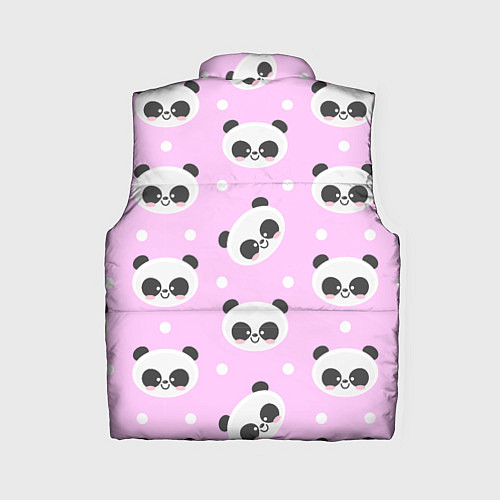 Женский жилет Милая улыбающаяся панда / 3D-Светло-серый – фото 2