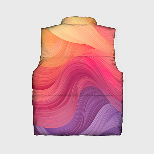 Женский жилет Желтый красный фиолетовый градиент / 3D-Красный – фото 2