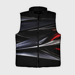 Женский жилет Black red abstract