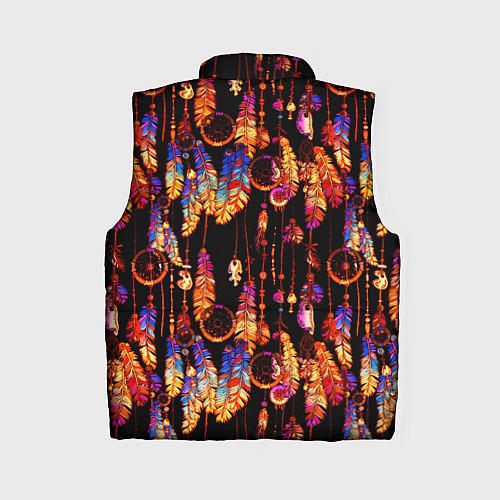 Женский жилет Ловцы снов с яркими перьями / 3D-Красный – фото 2