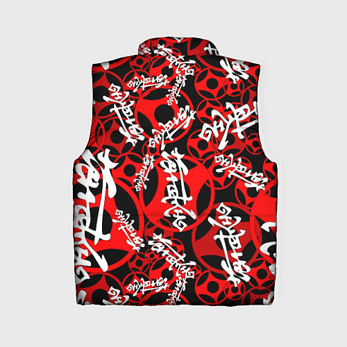 Женский жилет Карате киокушинкай лого паттерн / 3D-Светло-серый – фото 2