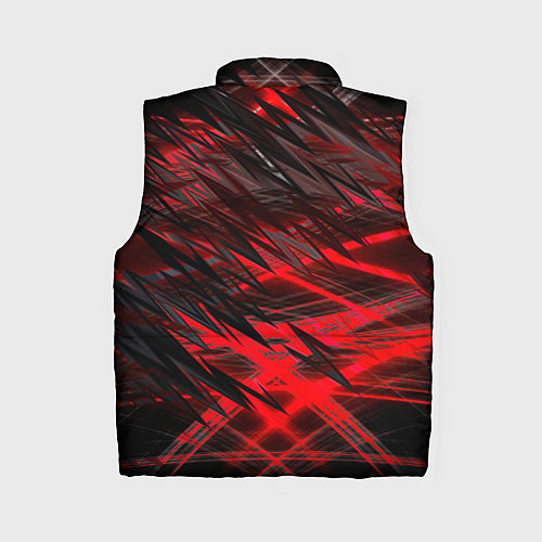 Женский жилет Черно красные текстуры / 3D-Черный – фото 2