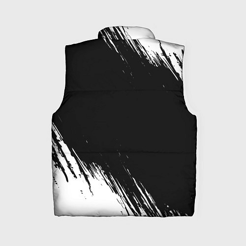 Женский жилет Кальянщик из России и герб РФ вертикально / 3D-Черный – фото 2